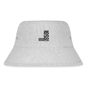 Januar 1956 Geschenk zum Jahrestag. Januar 1956. - Stanley/Stella recycelter Bucket Hat - Grau meliert - Vorne