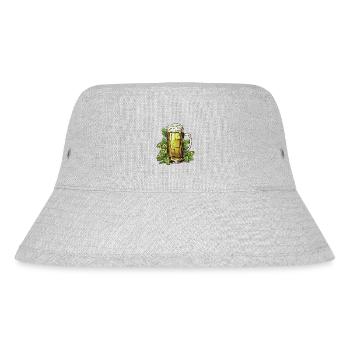 Beer Glass Hops Beer - Stanley/Stella Recycled Bucket Hat - heather grey - Front
