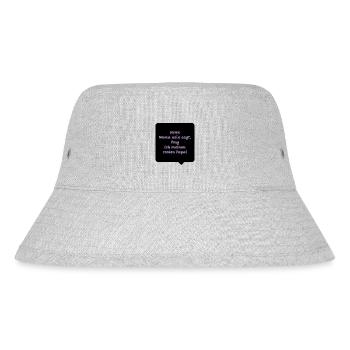 Lustige Sprüche - Wenn Mama nein sagt… - Stanley/Stella recycelter Bucket Hat - Grau meliert - Vorne