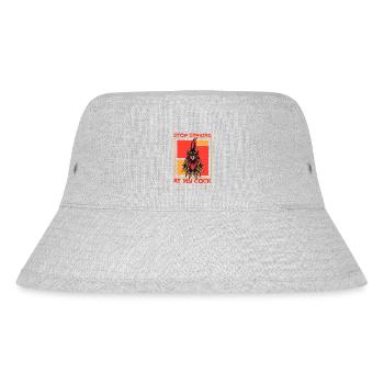 Stop Staring At My Cock Farming Organic Farmer - Stanley/Stella Recycled Bucket Hat - heather grey - Front