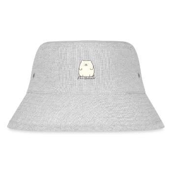 J’adore le week-end : Ours polaire mignon - Bob recyclé Stanley/Stella - gris chiné - Devant