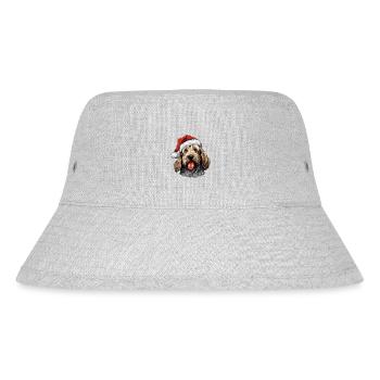 Otterhound Hund Weihnachten Kopf - Stanley/Stella recycelter Bucket Hat - Grau meliert - Vorne