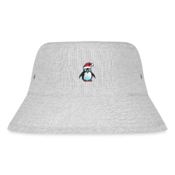 Tête d’animal de Noël pingouin - Bob recyclé Stanley/Stella - gris chiné - Devant