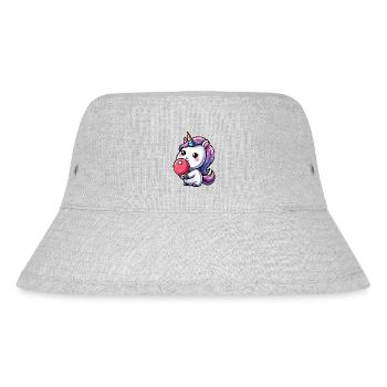 Licorne Licorne avec raquette de tennis de table pour - Bob recyclé Stanley/Stella - gris chiné - Devant