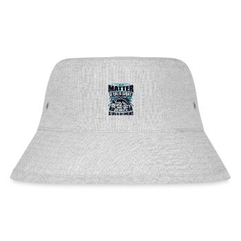 As Long As She Swallows Spinnfischer - Stanley/Stella recycelter Bucket Hat - Grau meliert - Vorne