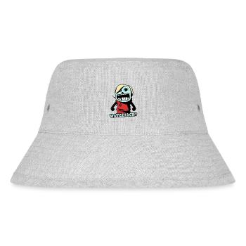 What ze fack, ein Cartoon-Schlingel - Stanley/Stella recycelter Bucket Hat - Grau meliert - Vorne