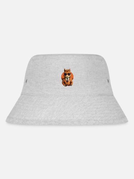 Eichhörnchen Business Sonnenbrille - Stanley/Stella recycelter Bucket Hat - Grau meliert
