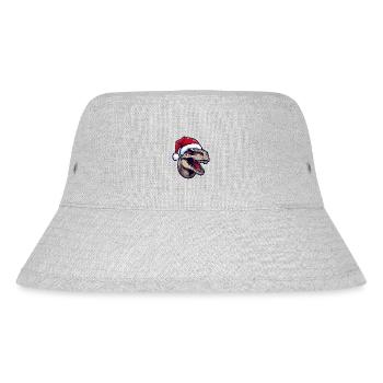 Dinosaurier Weihnachten Tier Kopf - Stanley/Stella recycelter Bucket Hat - Grau meliert - Vorne
