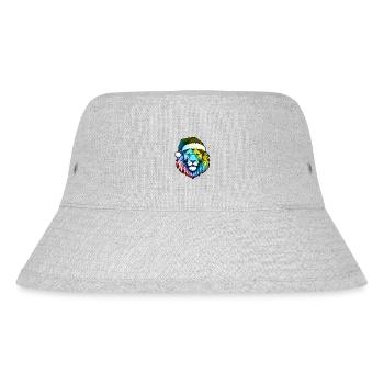 Löwe Kopf Weihnachten Portät Bunt - Stanley/Stella recycelter Bucket Hat - Grau meliert - Vorne