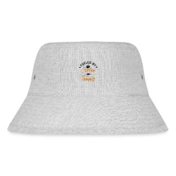 Fueled by Coffee and Tennis Tennis Rackets Tennis - Stanley/Stella Recycled Bucket Hat - heather grey - Front