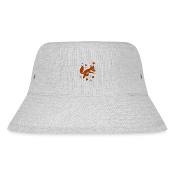 Fox - Animal, Zoo, Animal Lover, Nature Conservation - Stanley/Stella Recycled Bucket Hat - heather grey - Front