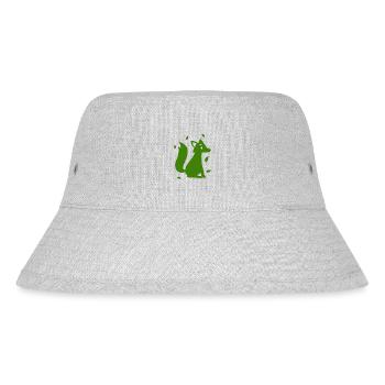 Fox - Animal, Zoo, Animal Lover, Nature Conservation - Stanley/Stella Recycled Bucket Hat - heather grey - Front