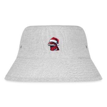 LizardChristmas Animal Head Lizard - Stanley/Stella Recycled Bucket Hat - heather grey - Front