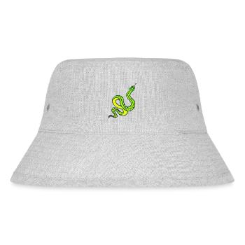 Schlange - Stanley/Stella recycelter Bucket Hat - Grau meliert - Vorne