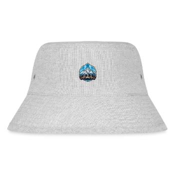 Berge Bergsteiger Symbol - Stanley/Stella recycelter Bucket Hat - Grau meliert - Vorne