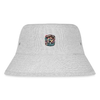 Running Late Humor Sarkasmus Immer Zu Spät Kommen - Stanley/Stella recycelter Bucket Hat - Grau meliert - Vorne