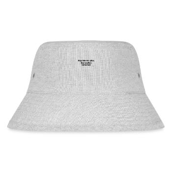 Wandern - Step into the wild, find endless - Stanley/Stella recycelter Bucket Hat - Grau meliert - Vorne