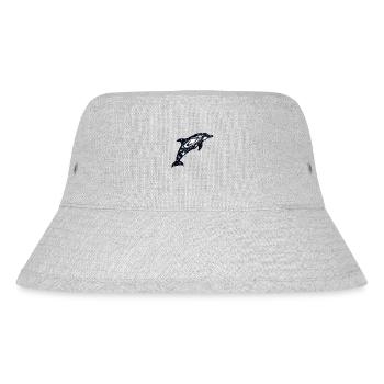 Dolphin Space Galaxy Universum - Stanley/Stella recycelter Bucket Hat - Grau meliert - Vorne