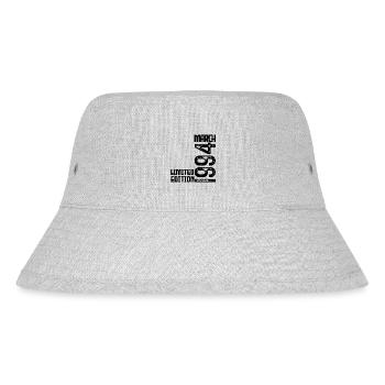March 1994 Anniversary Gift. March 1994. March - Stanley/Stella Recycled Bucket Hat - heather grey - Front