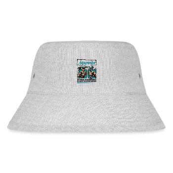Aufzugsmonteur Beruf mit lustigen Spruch - Stanley/Stella recycelter Bucket Hat - Grau meliert - Vorne
