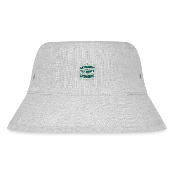Grüner Daumen Glückseligkeit - Stanley/Stella recycelter Bucket Hat - Grau meliert - Vorne