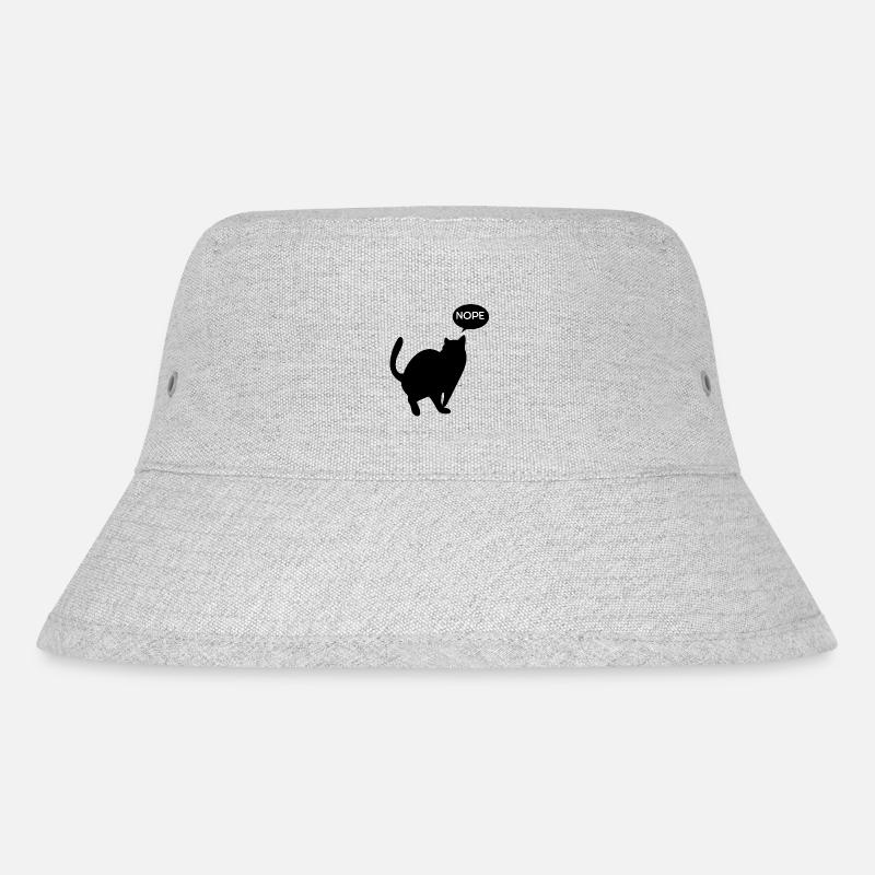 Katze sagt Nein - Stanley/Stella recycelter Bucket Hat - Grau meliert