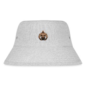 Workout Bodybuilder Gym Muscles Bodybuilding - Stanley/Stella Recycled Bucket Hat - heather grey - Front