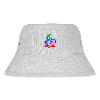 Fahrrad Fahrrad Fahrrad Lifestyle Gesunder Verkehr - Stanley/Stella recycelter Bucket Hat - Grau meliert - Vorne