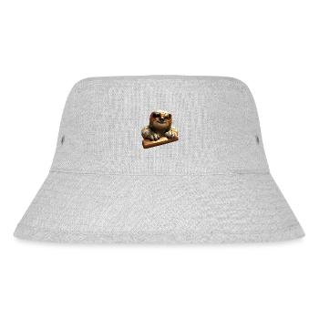 Faultier Morgenmuffel Faulenzer Süße Faultiere - Stanley/Stella recycelter Bucket Hat - Grau meliert - Vorne