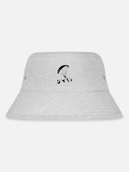 Gleitschirm - Stanley/Stella recycelter Bucket Hat - Grau meliert