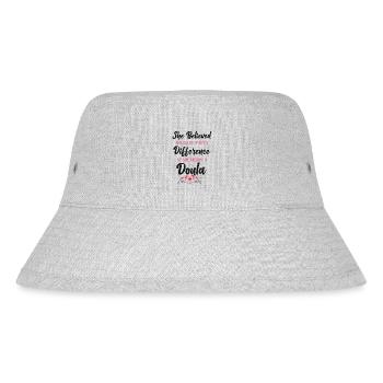 Doula Birth Worker She Believed - Stanley/Stella recycelter Bucket Hat - Grau meliert - Vorne