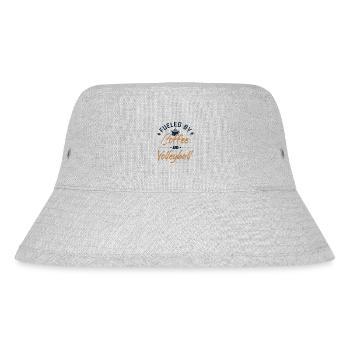 Fueled by Coffee and Volleyball Volleyballfreak - Stanley/Stella recycelter Bucket Hat - Grau meliert - Vorne
