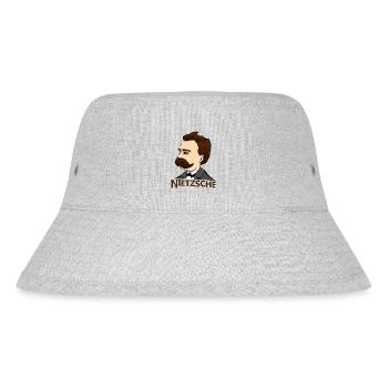 Nietzsche - Stanley/Stella recycelter Bucket Hat - Grau meliert - Vorne