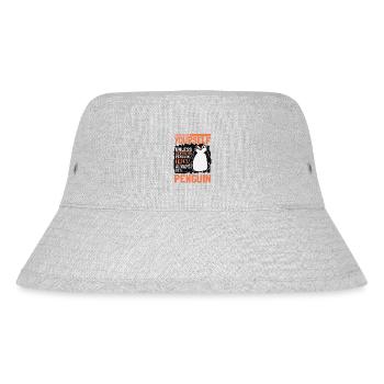 Always be Yourself Unless You can be a Penguin - Stanley/Stella recycelter Bucket Hat - Grau meliert - Vorne