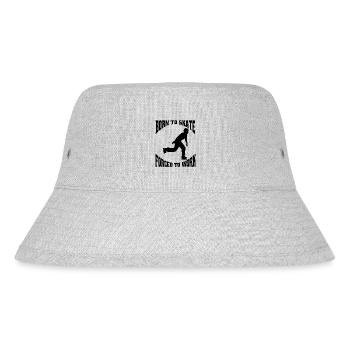 Rollschuh skaten Inliner Inline Skater Geschenk - Stanley/Stella recycelter Bucket Hat - Grau meliert - Vorne