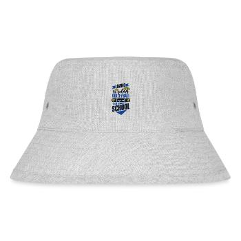 Living To Play Volleyball Forced To Go To School - Stanley/Stella recycelter Bucket Hat - Grau meliert - Vorne