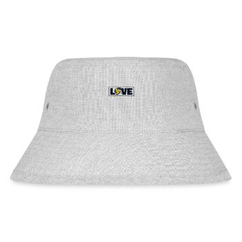 Volleyball Love Volleyballerin Volleyballspieler - Stanley/Stella recycelter Bucket Hat - Grau meliert - Vorne