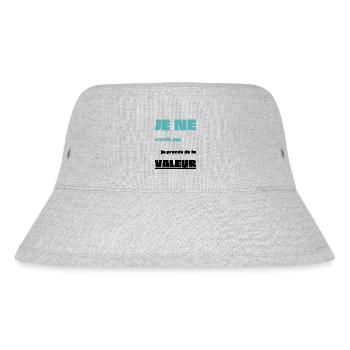 cadeau homme, femme, humour, t-shirt humoristique - Bob recyclé Stanley/Stella - gris chiné - Devant