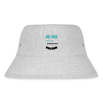 Männer, Frauen, Humorvoll, Humorvolles T-Shirt-Geschenk - Stanley/Stella recycelter Bucket Hat - Grau meliert - Vorne