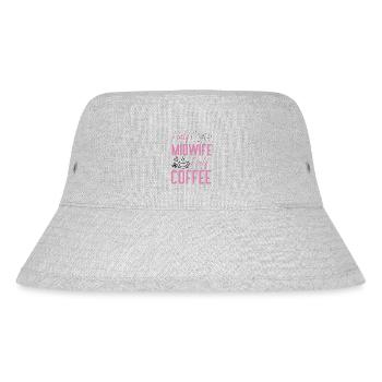 Nurse Midwife Birth Worker Coffee - Stanley/Stella recycelter Bucket Hat - Grau meliert - Vorne