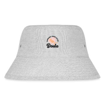 Doula Travailleuse à la naissance Soutien aux fleurs - Bob recyclé Stanley/Stella - gris chiné - Devant