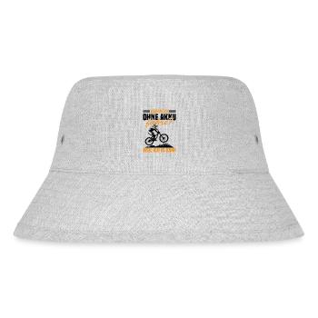 Warum ich ohne akku fahre weil ich es kann - Stanley/Stella recycelter Bucket Hat - Grau meliert - Vorne