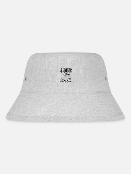 Binz Ostseebad Binz Perle an der Ostsee - Stanley/Stella recycelter Bucket Hat - Grau meliert