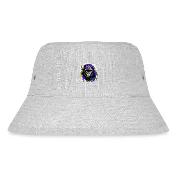 Gorilla Head Portrait Colorful - Stanley/Stella Recycled Bucket Hat - heather grey - Front