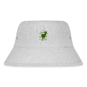 Deer - Forest, Nature, Animal Welfare - Stanley/Stella Recycled Bucket Hat - heather grey - Front