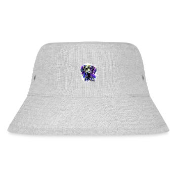Great Dane Dog Head Portrait Colorful - Stanley/Stella Recycled Bucket Hat - heather grey - Front
