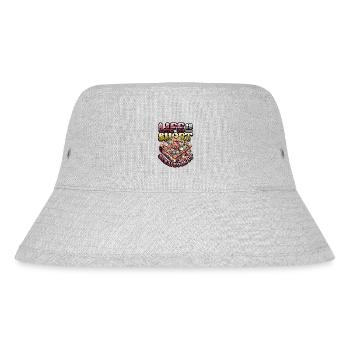 Mädchen Scrapbooking Enthusiast Scrapbook - Stanley/Stella recycelter Bucket Hat - Grau meliert - Vorne