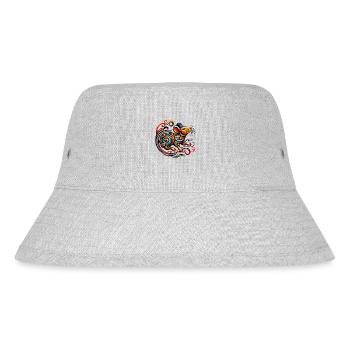 Elegant Chinese Zodiac Rat Artwork For Modern Home - Stanley/Stella Recycled Bucket Hat - heather grey - Front