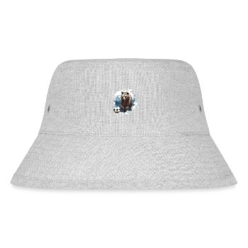 Bear Soccer Sports Team - Stanley/Stella Recycled Bucket Hat - heather grey - Front
