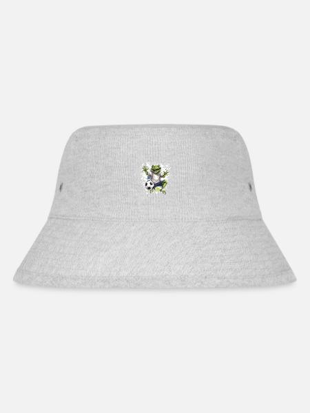 Frosch Fussball Sport Mannschaft - Stanley/Stella recycelter Bucket Hat - Grau meliert